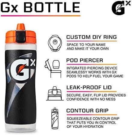 Gatorade Gx Squeeze Bottle, Blue, Plastic, 30 Ounce - Image 2