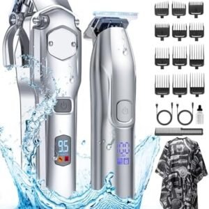 Romanda Clippers and Trimmers Set, Hair Clippers for Men Cordless,Mens Clippers and Grooming Set,Barber Clippers Set