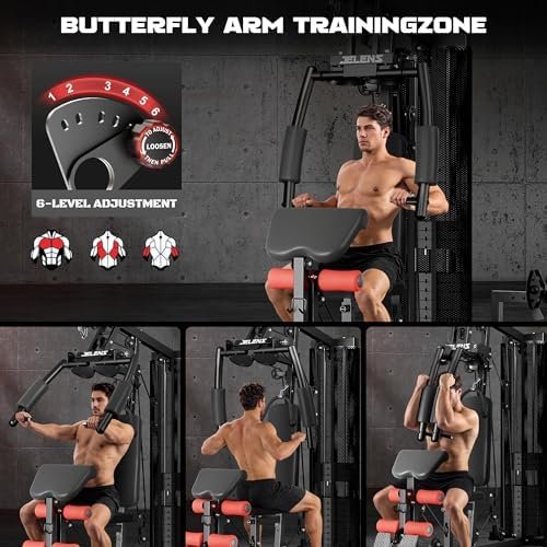 Home Gym, Multifunctional H11 Home Gym Equipment, Workout Station with 150LBS Weight Stack, Exercise Equipment with Pulley System for Full Body Training - Image 2