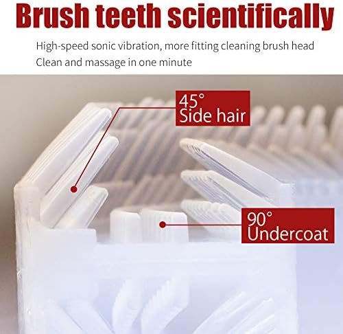 Ultrasonic Toothbrush for Adults - Automatic Electric Toothbrush with Soft Bristles Rechargeable Portable Waterproof Design 30s Timer, Wireless Charging Dual-Use for Travel & Home (White) - Image 2