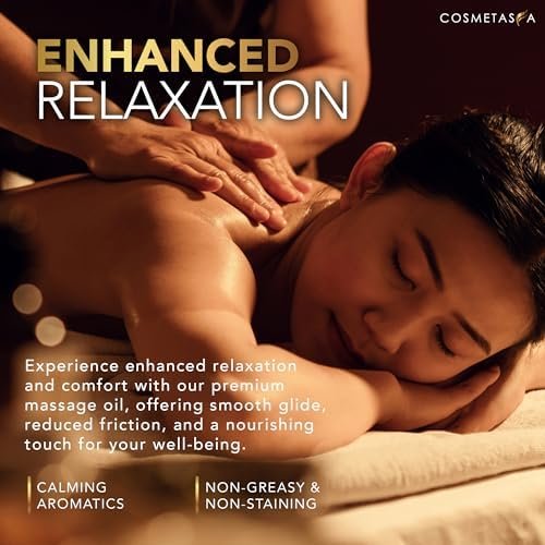 Cosmetasa Lavender Massage Oil for Massage Therapy with Roller - All Natural, Cruelty-Free & Spa Quality Skin Therapy Oil & Soothing Care - Lavender, Geranium & Grapeseed Oil (8.8 oz) - Image 7