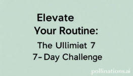 Elevate Your Routine