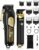 Ufree Hair Clippers for Men, Professional Clippers and Trimmers Set, Cordless Clippers for Hair Cutting, Beard Trimmer, Barber Clippers, Rechargeable Electric Shaver, Gifts for Men, Black Gold