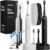 Aquasonic Duo – Dual Handle Ultra Whitening 40,000 VPM Wireless Charging Electric ToothBrushes – 3 Modes with Smart Timers – 10 Dupont Brush Heads & 2 Travel Cases Included