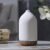200ML Ceramic Essential Oil Diffuser – Ultrasonic Aromatherapy & Humidifier with 7-Color LED Lights, Auto Shut-Off, Wood Grain Base, 1H/3H/6H Timer | Scent for Home, Office, Yoga