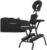 BestMassage Portable Massage Chair – Foldable Tattoo & Spa Chair with Adjustable Face Cradle, High-Density Cushion, Lightweight Frame & Carry Bag, Black