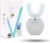 Sani White Ultrasonic Toothbrush, Ortho Sparkle Sonic Glow Brush, 360 Brite Toothbrush Adult U Shaped Tooth Cleaner Teeth Whitening Light Electric Automatic Hands Free