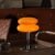 Mushroom Lamp for Bedroom,Mid Century Modern Lamp for Nightstand, Dimmable Retro Egg Tart Bedside Small Lamps,Unique Home Mushroom Decor Aesthetic Cute Table Lamps for Living Room (Orange)