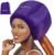 Bonnet Hair Dryer Attachment w/A Headband Integrated That Reduces Heat Around Ears & Neck – Diffuser Cap for Hair Dryer Curly Hair, Speeds Up Drying Time, Deep Conditioning at Home – Large (Purple)