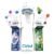 Cirkul 32oz. BPA-Free Plastic Water Bottle Starter Kit with Navy Lid, 2 Flavor Cartridges (1 LifeSip Blueberry Grape, 1 GoSip Kiwi Berry) No Sugar, Zero Calorie Drink Mix