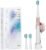 ARPHA Electric Toothbrush for Adults, Ultrasonic, Battery Powered, White, 3 Modes, Deep Clean, Wireless Charging, IPX7 Waterproof, 1 Charge for 60 Days