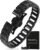 MagnetRX® Magnetic Bracelets for Men – EllipseMAX 5X Strength 5,000 Gauss Magnets – Designed in USA & Patent Pending – Premium Titanium Mens Magnetic Bracelet & Adjustable Length (Black)
