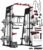 GarveeLife Smith Machine Home Gym All in One, 2200LBS Squat Rack Power Cage with Smith Bar, LAT Pull-Down, Cable Systems, Leg Hold-Down and More Attachments, Workout Equipment (Red Black)