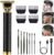 Professional Cordless Hair Clipper and Trimmer for Men, T Blade Zero Gapped Rechargeable Beard Shaver, Hair Cutting Kit With Ear Spoon Tool Set, Black