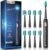 DADA-TECH Ultrasonic Toothbrush for Adults Sonic Toothbrush, 9 Brush Heads, 5 Cleaning Modes, 4-Hour Charge Lasts 60 Days Electric Toothbrush (Black)
