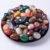 Polished Stone Pebbles Set Mixed Crystals, 72 Pcs 0.5″ Handpicked Tumbled Stones Decorative Rocks for Reiki, Chakra, Healing, Home Decor, Mixed Pebbles