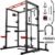 Sportsroyals Power Cage,1600lbs Multi-Function Power Rack with Adjustable Cable Crossover System and More Training Attachment, Weight Cage for Home Gym