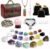 Healing Crystals Set, 28 Pcs Crystals and Healing Stones 7 Chakra Stones Kit for Beginners Raw Protection Reiki Spiritual Energy Meditation Natural Gem with Wooden Box, Crystals Gifts for Women
