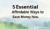 5 Essential Affordable Ways to Save Money Now